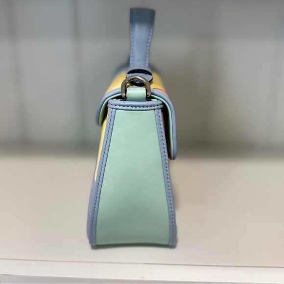 Gucci GG Marmont Mini Top-Handle Bag – Pastel Rainbow Leather - Picture 3 of 14